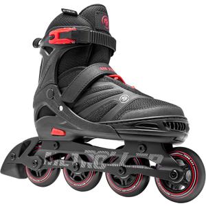 METROLLER Women Inline Skates Men Skates for Adult Female Male Adjustable Inline Skates for Teens Boys (X-Large - Adult (9-12Women/7-10.5Men), Red)