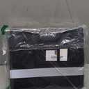 Fireproof File Box with Lock, Document Box Storage Organizer, Suitable for Hanging File Folders in Letter Size, Collapsible File Box, Reflective Strip for Fast Find (12.2"*6"*10.2, Black)