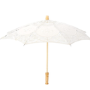 Embroidery Parasol Handmade Lace Flower Bride Umbrella Wedding Bride Photography Umbrella(L-Beige)