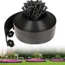 4 Inch Tall Garden Edging Border 33FT with 45pcs Spikes