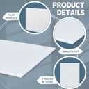 Sasylvia Hdpe Sheet, Hdpe Plastic Sheet Flexible High Density Polyethylene Cutting Board Solid Plastic Block for Marine, CNC, Machining, Industrial, DIY Projects(1/2" X 24'' X 48'',White,1 Pcs)