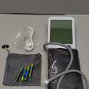 Blood Pressure Monitor Upper Arm Large LED Backlit Screen 1000 Sets Memory Automatic Digital BP Machine Adjustable BP Cuff 4 Batteries