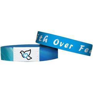 Bible Verse Bracelets Christian Bracelet Bible Verse Wristbands With NFC(Wearable Bible Bracelet Blue)