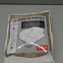 LaffyLo Electric Heated Blanket Throw Size 50"60", Breathable & Luxurious Flannel, Soft Warm Gift with Over-Heat Protection, 4 Heating Levels & 3 H Auto Shut Off, Machine Washable, Light Brown