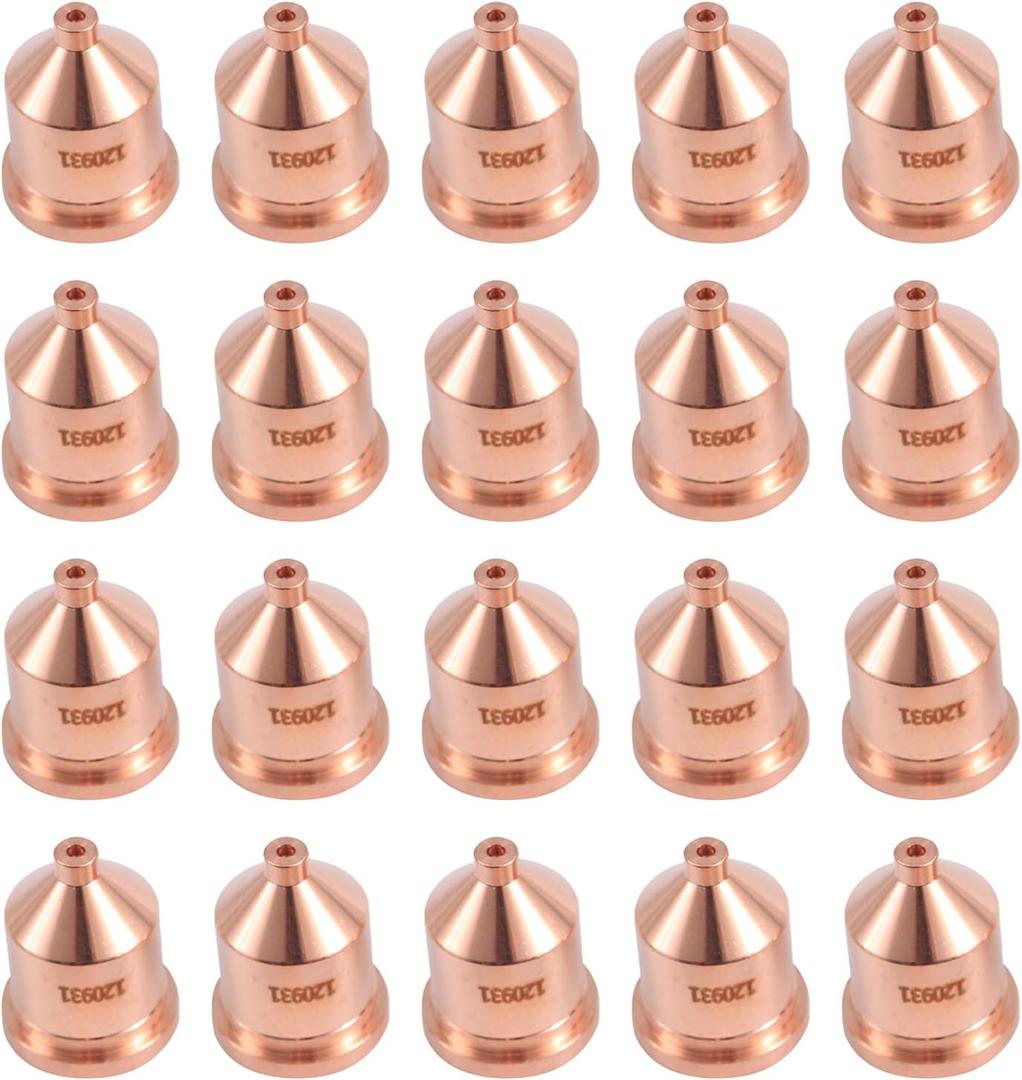 20Pcs 120931 Nozzle Tips 60A Fit for Hypertherm PMX 1000 1250 1650 Plasma Consumables