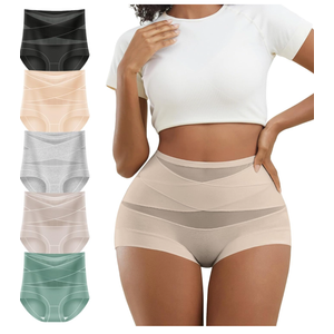 Womens Cotton Tummy Control Underwear High Waisted Boyshorts Soft Stretch Boxer Briefs Full Coverage Panties Shapewear XXL Womens Cotton Tummy Control Underwear High Waisted Boyshorts Soft Stretch Boxer Briefs Full Coverage Panties Shapewear XXL