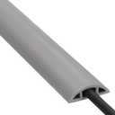 Floor Cord Cover 4ft, Cord Hider Floor Gray, Cable Management Cover Prevent Cable Trips, Wire Covers for Electric Power Cords, Wire Protector Cavity W0.47 x H0.28 (Grey)