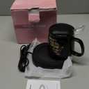 Coffee Mug Warmer & You are Awesome Mug Set, Electric Cup Warmer for Desk, Beverage Warmer with 4 Temperature Setting, 8-Hours Auto Shut Off