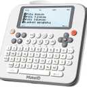 Makeid Label Maker E1, Bluetooth Rechargeable Label Maker Machine, QWERTY Keyboard Labeler, 3.4" Backlighting LCD Screen, Prints 9~16 mm (white)