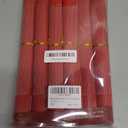 CADONO Placemats Set of 6 Washable Indoor/Outdoor Vinyl Place Mats for Dining Table Durable Non-Slip Heat Resistant PVC Weave Table MatsFour-Corner-Red