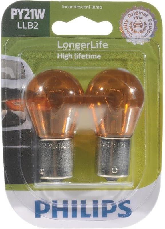 Philips Automotive Lighting 12496 LongerLife Miniature Bulb, 2 Pack
