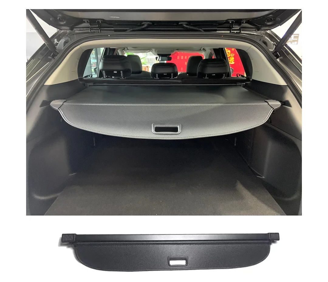 Black Retractable Cargo Cover for Mazda CX50 CX-50 (2022-2025), Rear Cargo Privacy Screen Car Trunk Luggage Security Shade Shield (Carbon Fiber Style)