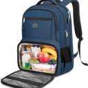 MATEIN Mens Backpack for Work, Water Resistant Lunch Box Backpack Fits 18 Inch Laptop, Flight Approved Travel Bookbag with Luggage Sleve, Extra Large Insulated Cooler Bag, Gifts for Adult (Blue)