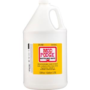 Mod Podge CS11304 Waterbase Sealer, Glue and Finish, 128 oz, Matte