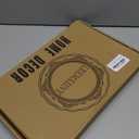 Leemxiiny Gold Decorative Coffee Table Tray, Rectangular Plastic Serving Tray with Handles for Living Room, Ottoman, Bathroom, 15.7"*10.2"