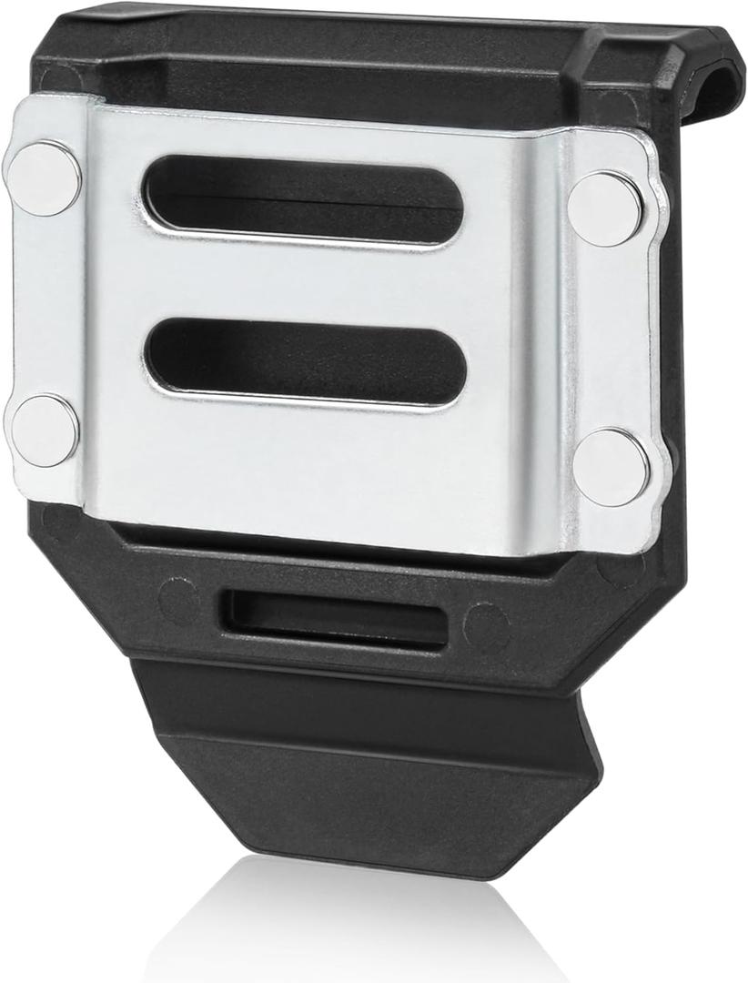 2 x Drill Holder For Tool Belt,Drill Belt Clip,Drill Holster,Tape Measure Holder, Fits Up to 2.7" Belt(Black)