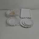 12 Pcs Dessert Table Display Stand Set Include 5 Cupcake Stand Holder Tier Tower 1 Cake Holder 6 Serving Tray Combo for Party Birthday Baby Shower Wedding(Elegant,White,Gold)