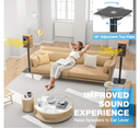 USX MOUNT Universal Speaker Stand, Height Adjustable Extend 30.0" to 39.1" for Satellite Speakers & Small Bookshelf Speakers up to 11 lbs Per Stand, 1 Pack Floor Stand for Sony Bose Polk JBL Yamaha