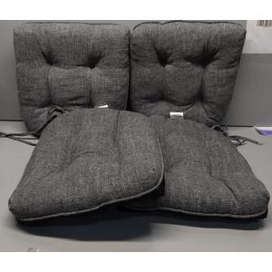 Shinnwa Chair Cushions for Dining Chairs Set of 4, Tufted Memory Foam Kitchen Chair Cushions, Non-Slip Chair Pads with Ties, Seat Cushion, Dining Chair Cushions, 16.5”x16.5”x3” (Grey) Shinnwa Chair Cushions for Dining Chairs Set of 4, Tufted Memory Foam Kitchen Chair Cushions, Non-Slip Chair Pads with Ties, Seat Cushion, Dining Chair Cushions, 16.5”x16.5”x3” (Grey)