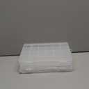 2 Pack DND Dice Storage Box Each 24 Grids Polyhedral Dice Organizer with Removable Dividers Holding Up To 1600 Dices Small Craft Containers for Dice Collectors or RPG D&D Games (Box only)