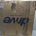 Drive Medical Blue Streak Lightweight Wheelchair - Portable Folding Mobility Aid - Swing-Away Footrests - Desk Arms - Durable Steel Frame - Easy Transport & Storage - 20-Inch Seat