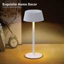 uuffoo Cordless Table Lamps Rechargeable Set of 2, Outdoor Table Lamp with 3 Color Stepless Dimming, Battery Operated Desk Night Light for Patio, Restaurant, Bedroom