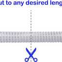 Sealproof 1.5" x 6 FT Pool Filter Pump Connection Hose for Above Ground Pools, 1-1/2 Inch ID Dia x 72" Premium Quality Kinkproof PVC, Made in USA | Cut to Desired Length, Includes 2 Hose Clamps