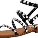 SM New York Adalyn Black Sandals 10