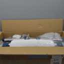 Sliding Shower Chair Tub Transfer Bench with Swivel Seat, Shower Bench for Elderly and Disabled, with Security Belt, 360 Rotation, Slides and Rotates, Adjustable,one Touch Slide Button, Dark Blue