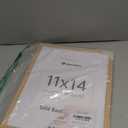 upsimples 11x14 Picture Frame, Natural Solid Wooden Picture Frames, Display 8x10 with Mat or 11 x 14 Without, Vertical or Horizontal Wall Hanging, 1 Pack, Natural