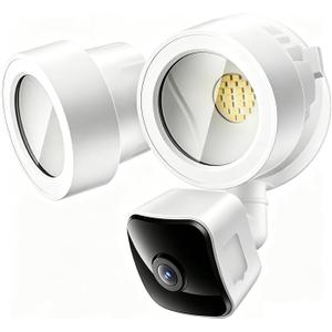 Floodlight Camera Wired, 3K UHD Outdoor Security Camera, Work w/Alexa
2200-Lumen Motion-Activated Lights, Color Night Vision, 2-Way Audio, 105dB Siren, IP65 Waterproof for Garage, Porch & Yard