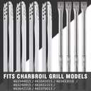 Grill Replacement Parts for Charbroil Advantage 4 Burner 463344015 463343015 463433016 463240015 463432215 463642116 463370015 Gas Grill, G458-0018-W1 Heat Plates, G432-8M00-W1 Burners & igniters