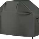 ABCCANOPY Grill Cover Gas Barbecue Oven Cover Outdoor Waterproof and Dustproof Weatherproof Uv Resistance Tear Proof Bottom Buckle Fixation Heavy Outdoor Covers Outdoor Grill Cover 58x24x48 Grey