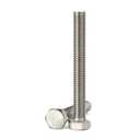 5/16-18 x 2-1/2" Hex Head Screw Bolt, Fully Threaded, Stainless Steel 18-8, Plain Finish, Quantity 10