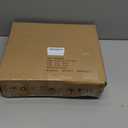 WOWLIVE Corner Bread Box for Kitchen Countertop, Double Layer Bamboo Bread Storage Container, Large Farmhouse Bread box with Acrylic Wavy Door Panel, Under Cabinet Organizer (Black, Medium)