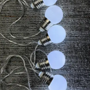 2.5m 20LEDs Decorative Bulb Fairy Night Mood Light Romantic Lamp for Home Indoor Bedroom Babyroom Children Wedding Party Festival Photo Décor Warm White Light Color,10peices