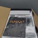 RHM K666 Karaoke Machine with 2 UHF Wireless Mics & Voice Beautifier, 60W Balanced Audio, 8H Playtime, Built-in Handle for Backyard BBQ, Camping & Outdoor Events, Bluetooth/AUX/USB/PC Support