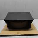 Hon&Guan 10 Inch Roof Exhaust Vent Cap - Heavy Duty Galvanized Steel Roof Vents for Houses, with Damper, for Home Ventilation System - Black