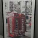 Hoikwo 24x36 Black Plastic Frame with Plastic Cover, Display Pictures 20x30 with Mat or 24x36 Without Mat, 1 Pack 24 by 36 Frame for Wall Hanging