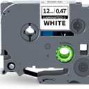 Labelwell 3-Pack TZe-231 Label Tape Compatible for Brother TZe 12mm 0.47 Inch Laminated White TZ-231 TZe231 1/2 Inch for Ptouch PT-D220 PT-D210 PT-H110 D410 D600 Label Maker, Black on White