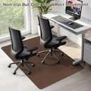 Office Chair Mat,Hard Floor Chair Mat Suitable for Hardwood and Tile Floors,Large Non-Slip Floor Protection Mat,Does Not Pill,Coffee(48"x60")