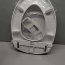 Brondell Bidet Toilet Seat Non-Electric Swash Ecoseat, Fits Elongated Toilets, White - Dual Nozzle System, Ambient Water Temperature - Bidet with Easy Installation