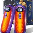Hand Warmers Rechargerable 2 Pack - 6000mAh Electric AI Handwarmers with LED Display, 5-Level, 2 in 1 Portable Heater, Warm Gifts for Women/Men/Golf/Camping/Hunting/Travel/Outdoor/Indoor (3-Purple)