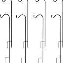 MIXXIDEA 37 Inch Heavy Duty Garden Shepherds Hooks for Outdoor Height Adjustable Plant Hangers Outdoor Shepherds Hook for Bird Feeders, Lanterns,Outdoor Dcor, Plants, Wedding, Garden (37inch 8PK)