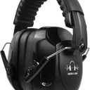 SAFEBUILDER Ear Muffs Noise Reduction SNR 33dB Adjustable Lightweight Safety Earmuffs Sound Proof Noise Cancelling ANSI (1-black)