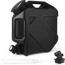 2.6 Gallon Water Bottle Camping Water ContainerPortable Water Storage TankSolution for Camping, Car, Outdoor Hiking and PicnicEmergency WaterBPA-FreeWith Faucet for Easy Access