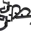 BOXOB 6 Pcs Storage Shed Hooks for Suncast, Black J and U Hanger Tool Shelves Organizer Accessories Supplies Compatible with Craftsman