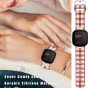 5 x Floral Pattern Printed Cartoon Watch Bands Compatible with Fitbit Versa 4/ Versa 3/ Fitbit Sense 2/Sense Band Soft Silicone Sport Cute Strap Replacement Wristband for Men Women Teens.