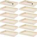 Yolev Jewelry Organizer Tray Stackable Velvet Jewelry Trays,Drawer Inserts Earring Organizer Adjustable Velvet Box Tray Earring Necklace Storage Ring Bracelet Display Case