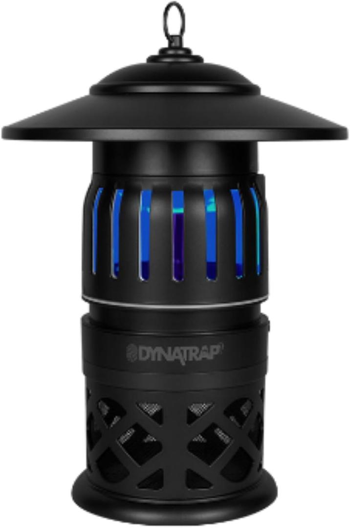 DynaTrap DT1050-AZSR 1/2 Acre Mosquito, Beetle & Flying Insect Trap  Kills Mosquitoes, Flies, Wasps, Gnats, Beetles & Other Flying Insects - Bug Zapper Alternative - Black